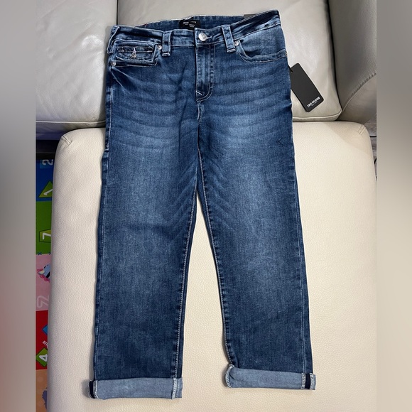 NWT - True Religion Women’s Jennie Curvy Mid Rise Capri Jeans - Size 31 - Picture 4 of 11